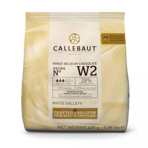 CALLEBAUT BEYAZ DROP ÇİKOLATA %28 400 GR W2