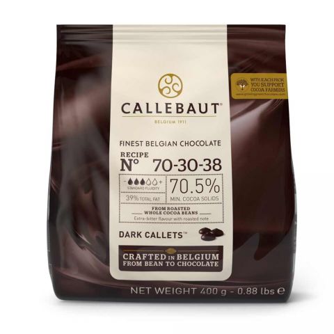 CALLEBAUT BİTTER DROP ÇİKOLATA %70,5 400 GR 70-30-38